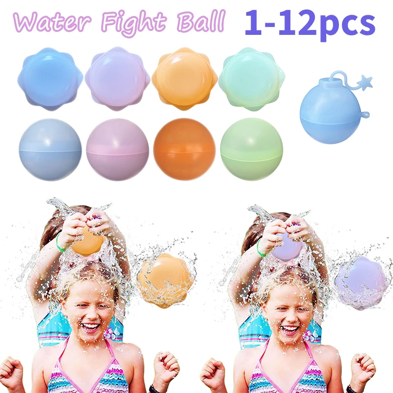 

Water Bomb Splash Balls Reusable Water Balloons Absorbent Ball Outdoor Pool Beach Play Toy Pool Party Favors Water Fight Games