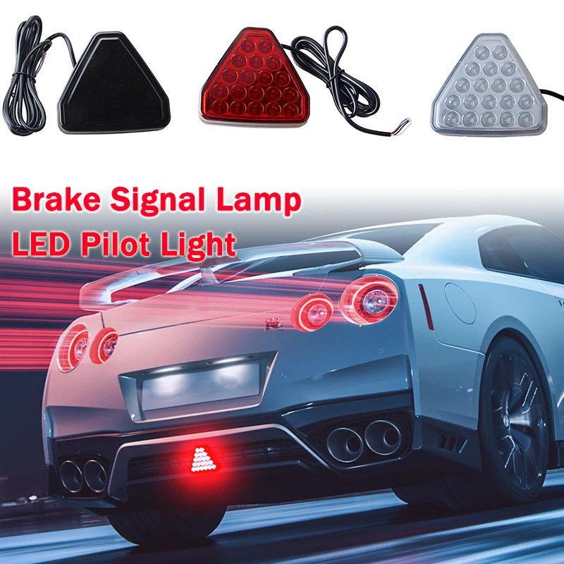 

Универсальный автомобильный треугольный стоп-сигнал задний бампер пилот стоп-сигнал треугольник спортивный стиль F1 подходит для BBA автомо...