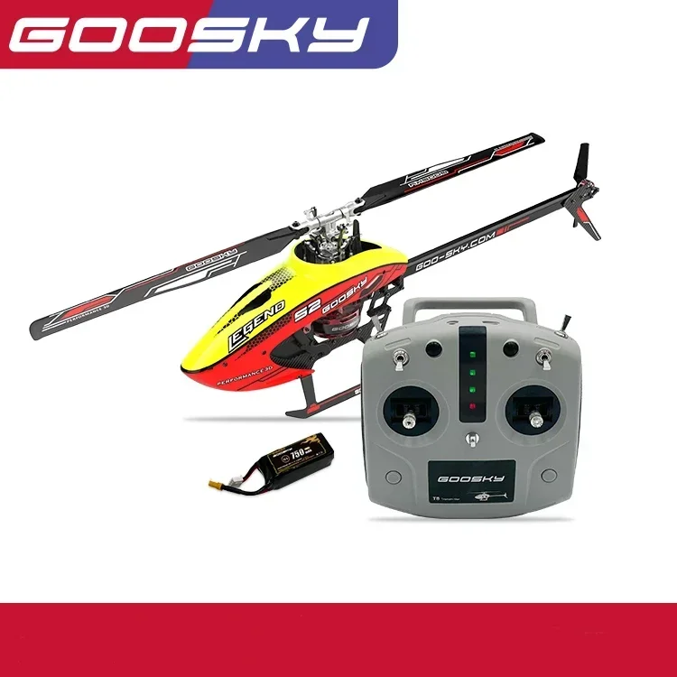 В наличии GOOSKY S2 RTF 3D RC вертолет 6CH Flybarless двойной бесщеточный мотор прямой привод