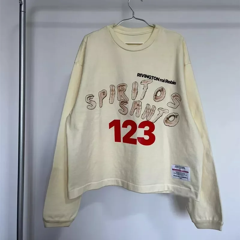 

NEW IN LN hoodie RRR123 Long Sleeve T-shirts Cotton Pullover Men Women RRR Pullover Sweatshirts -------- trapstar