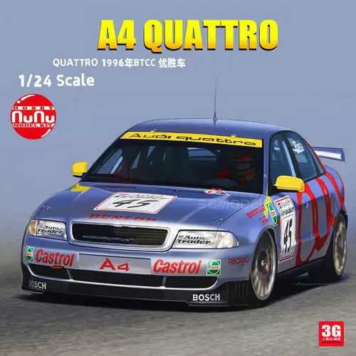 

Гоночный автомобиль NUNU PN24035 1/24 серии A4 Quattro1996 BTCC победитель