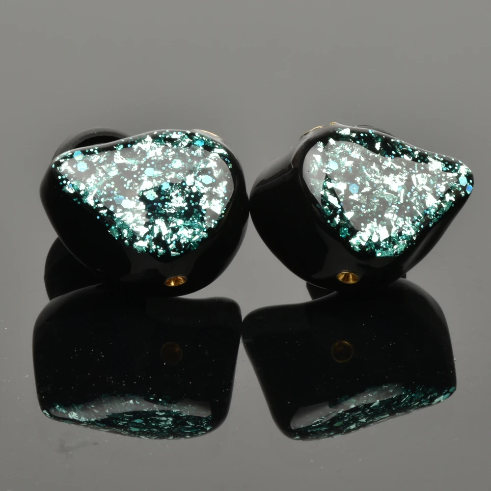 

New TD09 Resin MMCX Custom Headphones HIFI Earbuds Star Stage Cable 3.5/2.5/4.4mm Balanced for Shure Sony Player ios Blue