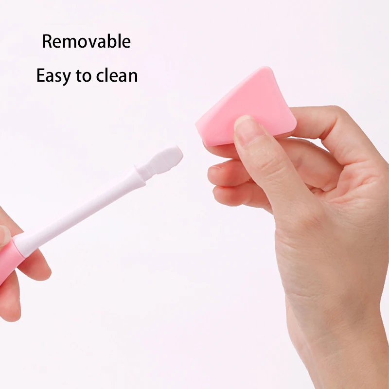 Одна штука съемной мягкой силиконовой щетки для лица для маски, макияжа и косметики, легко моющаяся.