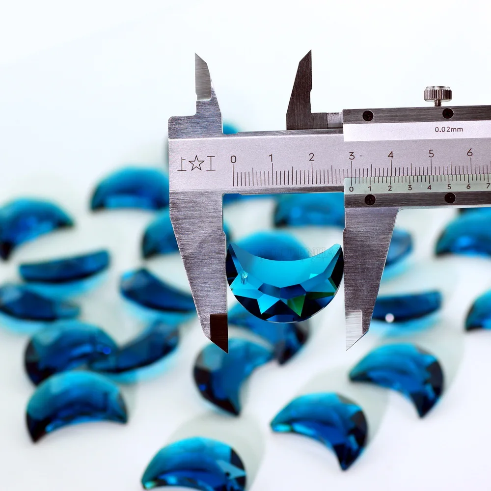 2 шт. стеклянные призмы в виде радужной Луны 20 мм и 30