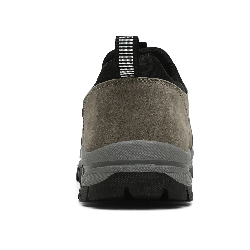 JIEMIAO Outdoors Hiking Shoes Slip on Men Sneakers High Quality Male Suede Leather Trekking Shoe for Camping Sport Shoes