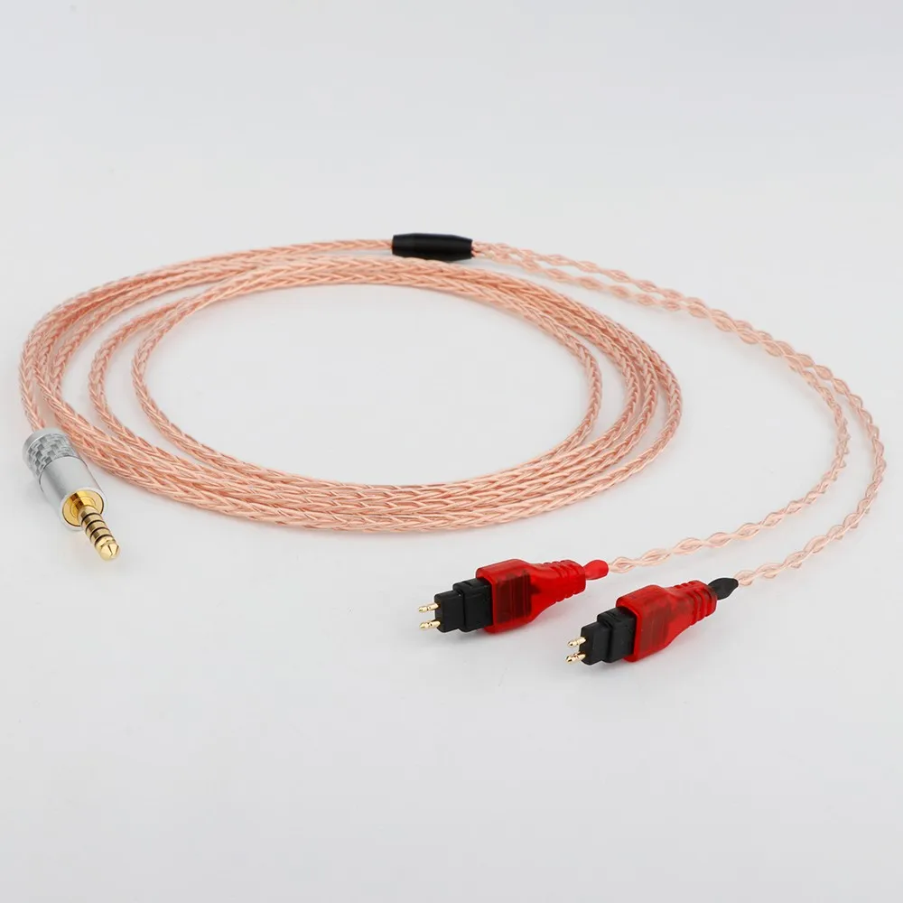 

1 шт. 2,5 мм 3,5 мм XLR сбалансированный 8-ядерный 99% 7N OCC кабель для наушников Sennheiser HD580 HD600 HD650 HDxxx HD660S HD58x HD6xx
