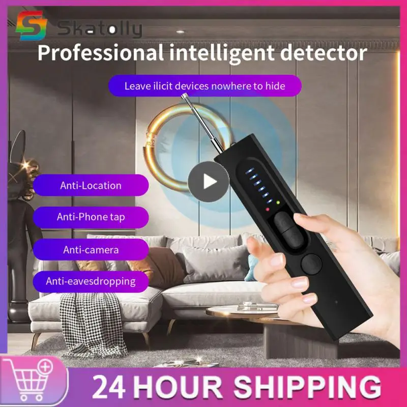 

Portable Rf Locator Gps Tracker Mini Bug Finder Anti-candid Eavesdropping Detector Led Infrared Scanning Tracker Finder