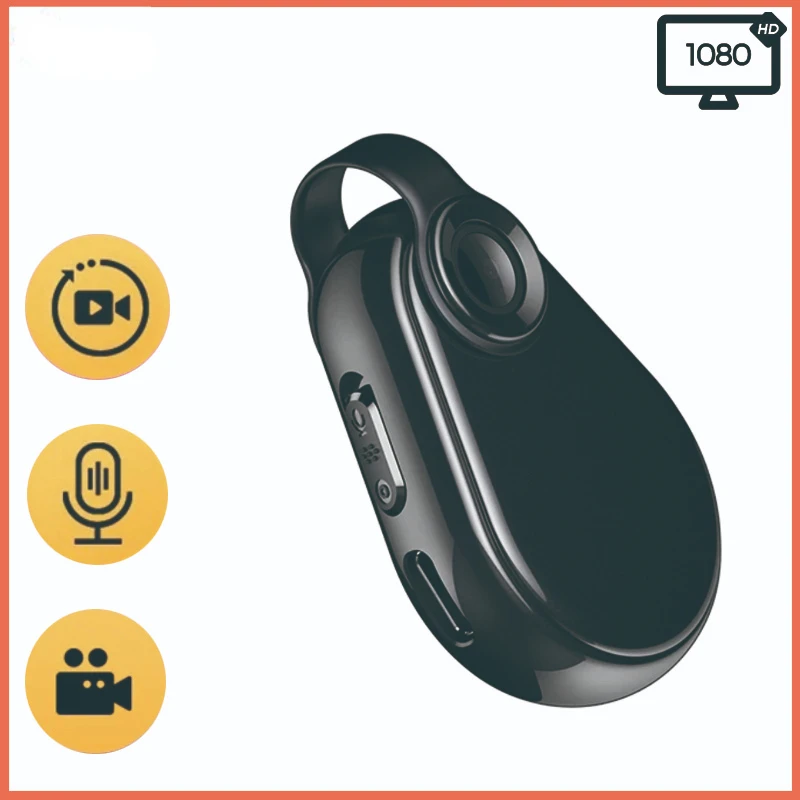 

Small 1080P Video Camera Wearable Mini Camera Espia Video Audio Recorder Body Cam Sport Clip Necklace Built-in Memory