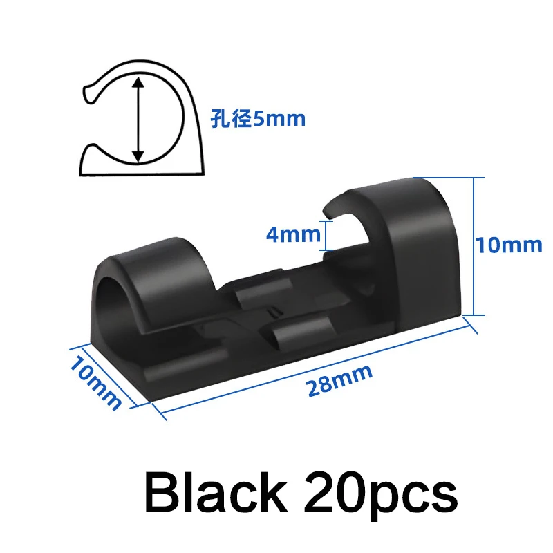 

Настольные зажимы для кабеля 20 шт