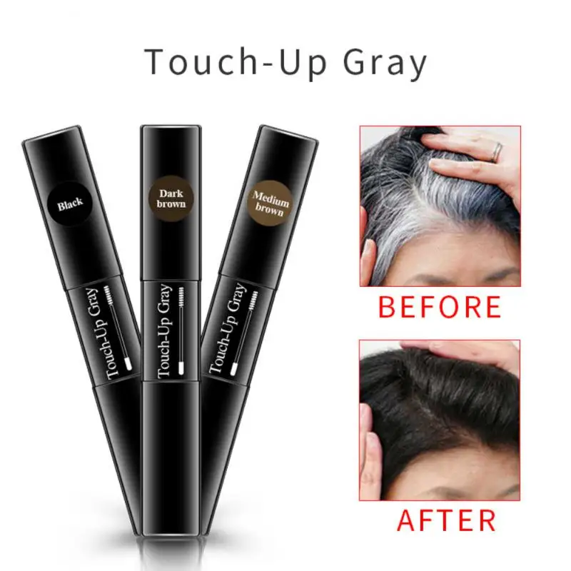 

HOT 7ml Temporary Hair Color Brush DIY Hair Color Wax Mascara Dye Cream One-Time White Grey Hair Cover Up Dropshipping/Wholesale