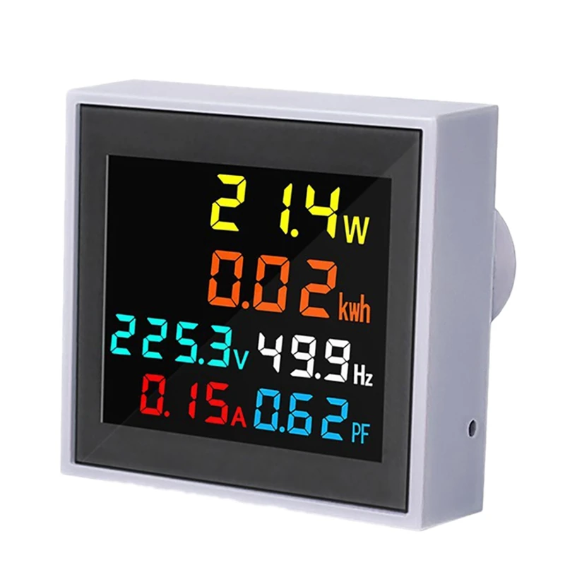 

AT14 Mini Electronic Watt-Hour Meter Voltage Current Power Display Frequency Meter Intelligent Power Monitor