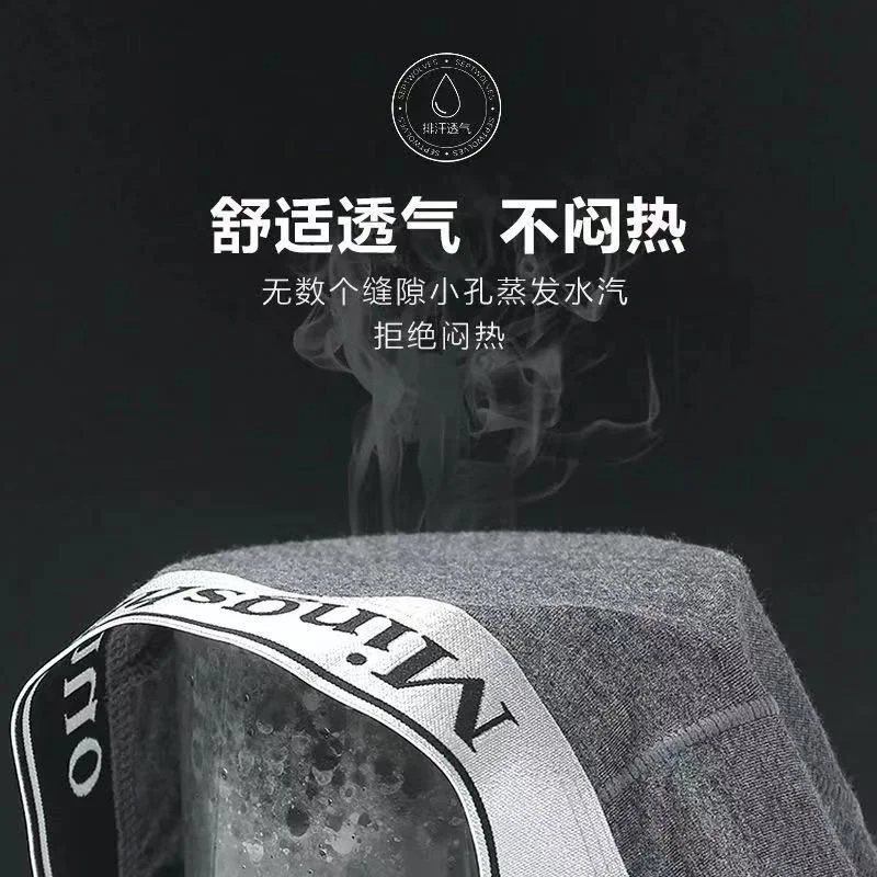 4pcs boxer mens underwear men modal cotton underpants male pure men panties shorts underwear boxer shorts  cotton solid cuecas