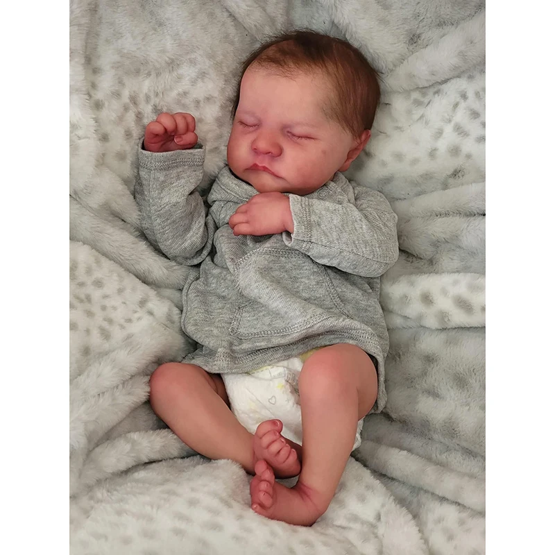 19inch Full Body Silicone Vinyl Reborn Doll Levi Newborn Bab