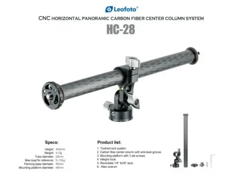

Горизонтальный панорамный штатив Leofoto HC-28 из углеродного волокна