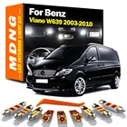 MDNG 21 шт. для 2003-2010 Mercedes Benz Viano W639 Canbus безошибосветильник Автомобильный светодиодный интерьер Footwell купол багажник свет дверь лампа комплект