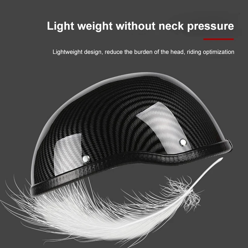 

NEW Half Face Motorcycle Helmet Vintage Retro Scooter Jet Helmet Cruiser Vintage Open Face Helmets With Windproof Collar