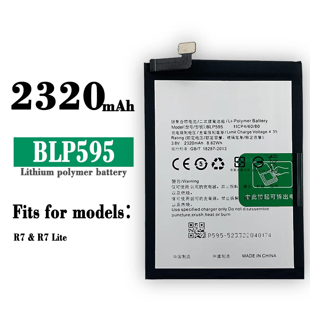 

BLP595 Orginal High Quality Replacement Battery For OPPO BLP-595 R7 R7T R7C R7 Lite 2320mAh New Built-in Lithium Latest Bateria