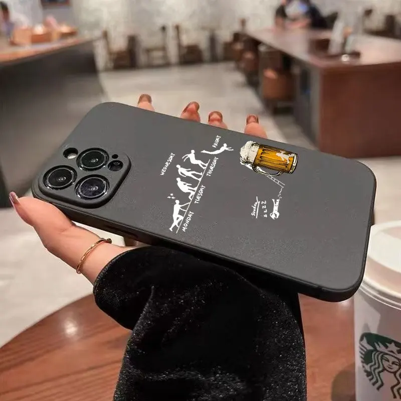 Фото Чехол для телефона Creative Beer-Themed для Samsung Galaxy A26 A25 A24 A36 A35 A56 A55 A54 A17 S25 Ultra S24 FE S23 Plus S22 S21 Cover №4