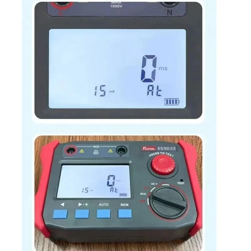 Тестер Утечки ES9032 детектор остаточного тока работает от 15 до 1000 мА десять передач