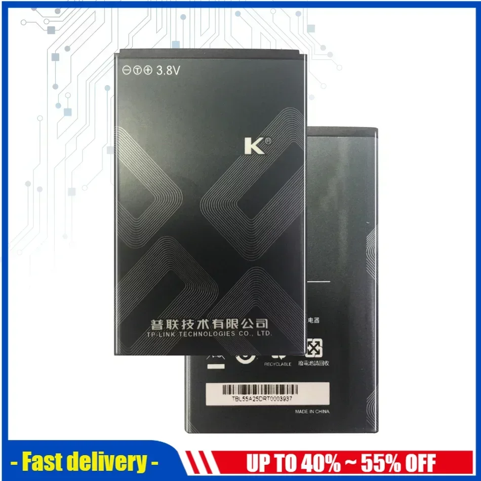 Аккумулятор YKaiserin 2550 мАч TBL-55A2550 TBL55A2550 для TP-LINK M7350 TL-TR961 2500L WIFI Bateria