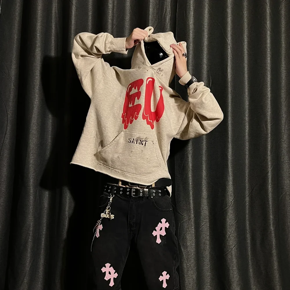 Yao модные флисовые топы с капюшоном Saint OF Michael мужская одежда повседневный свитшот