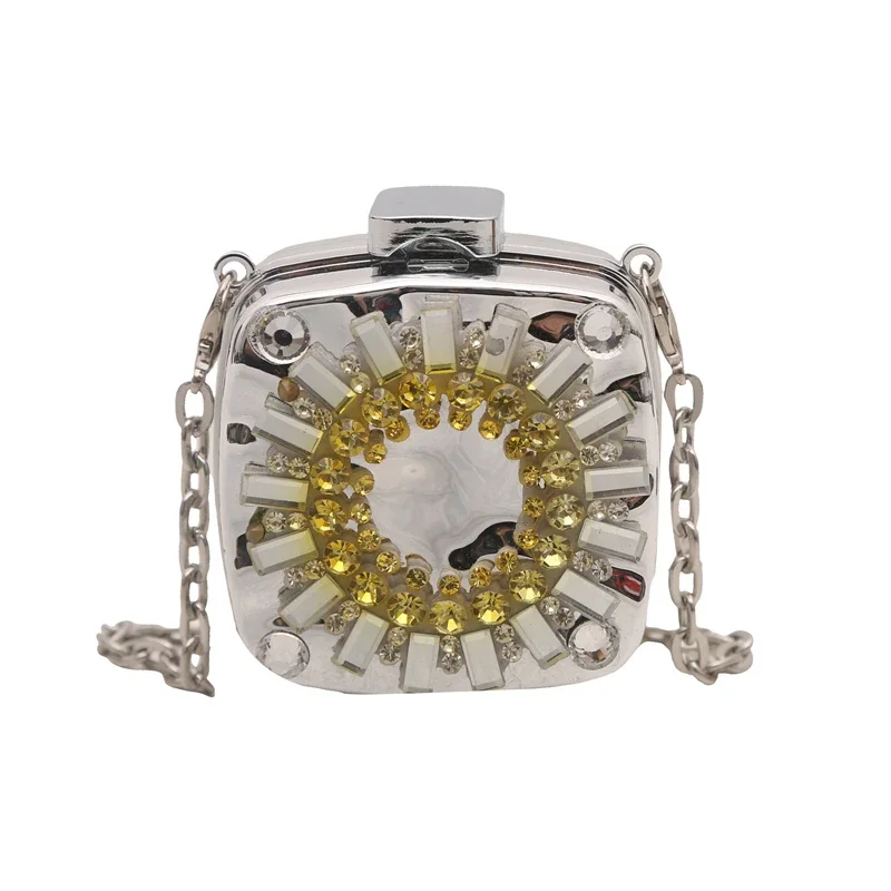 Модные милые изысканные акриловые вечерние сумки с цепочками и бриллиантами