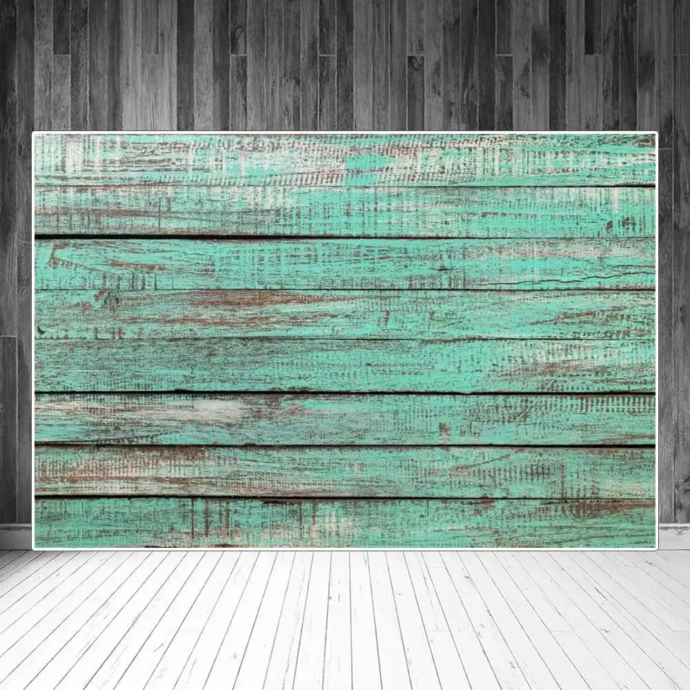 

Grunge Wooden Boards Photography Backdrops Decoration Fade Lake Blue Planks Wall Floor Custom Photozone Photo Background Props