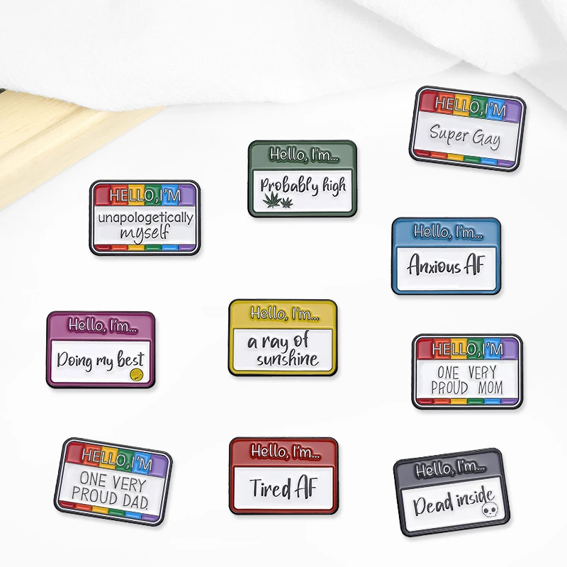 Брошь с мультяшным принтом цвет в ассортименте