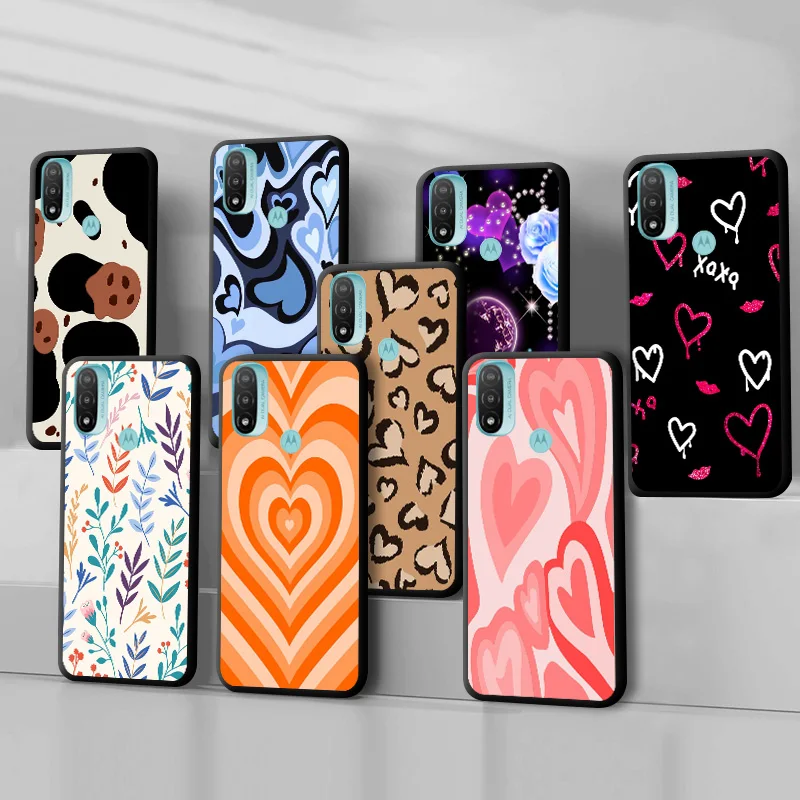 

For Motorola Moto E20 Case E 20 Silicone Fashion Soft Protective Phone Cover For Moto E40 E30 Capa MotoE20 E 20 TPU Fundas Coque