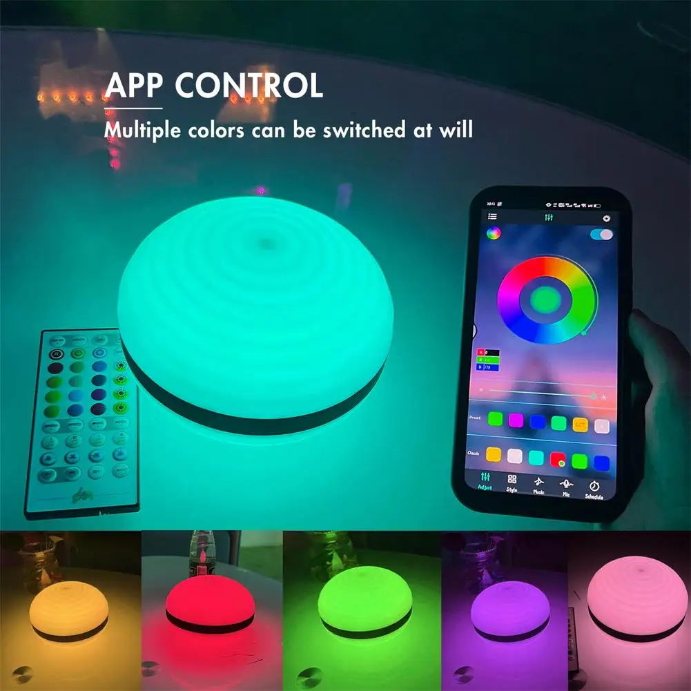 

Led Night Light Saturn-shaped Lamp Usb Charging Infrared Remote Control Bluetooth-compatible Home Decor Table Lamp