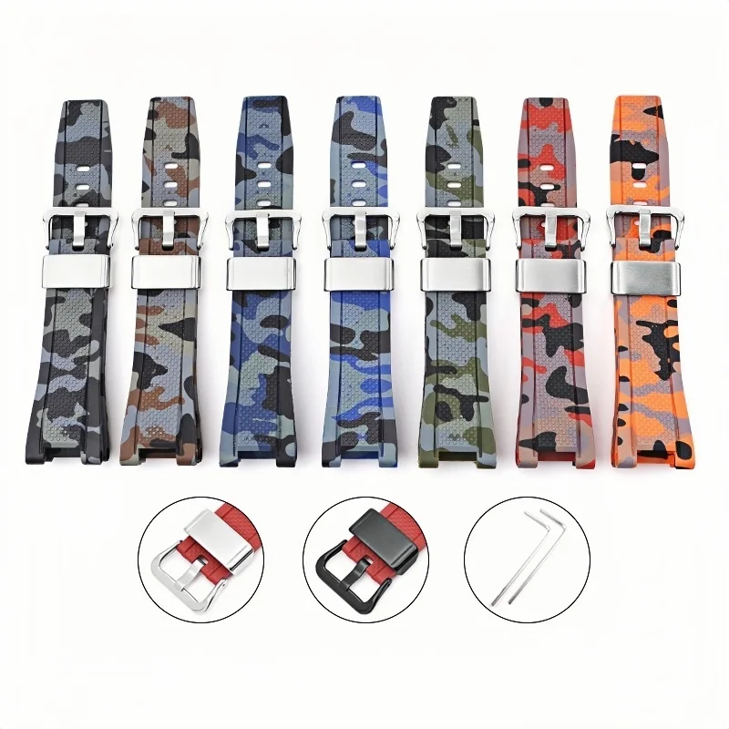Фото Ремешок для часов из смолы для Casio G-SHOCK GST GST-W300G/W300/S300G/S300/S100G/S110, спортивный мягкий браслет, аксессуары для часов №3