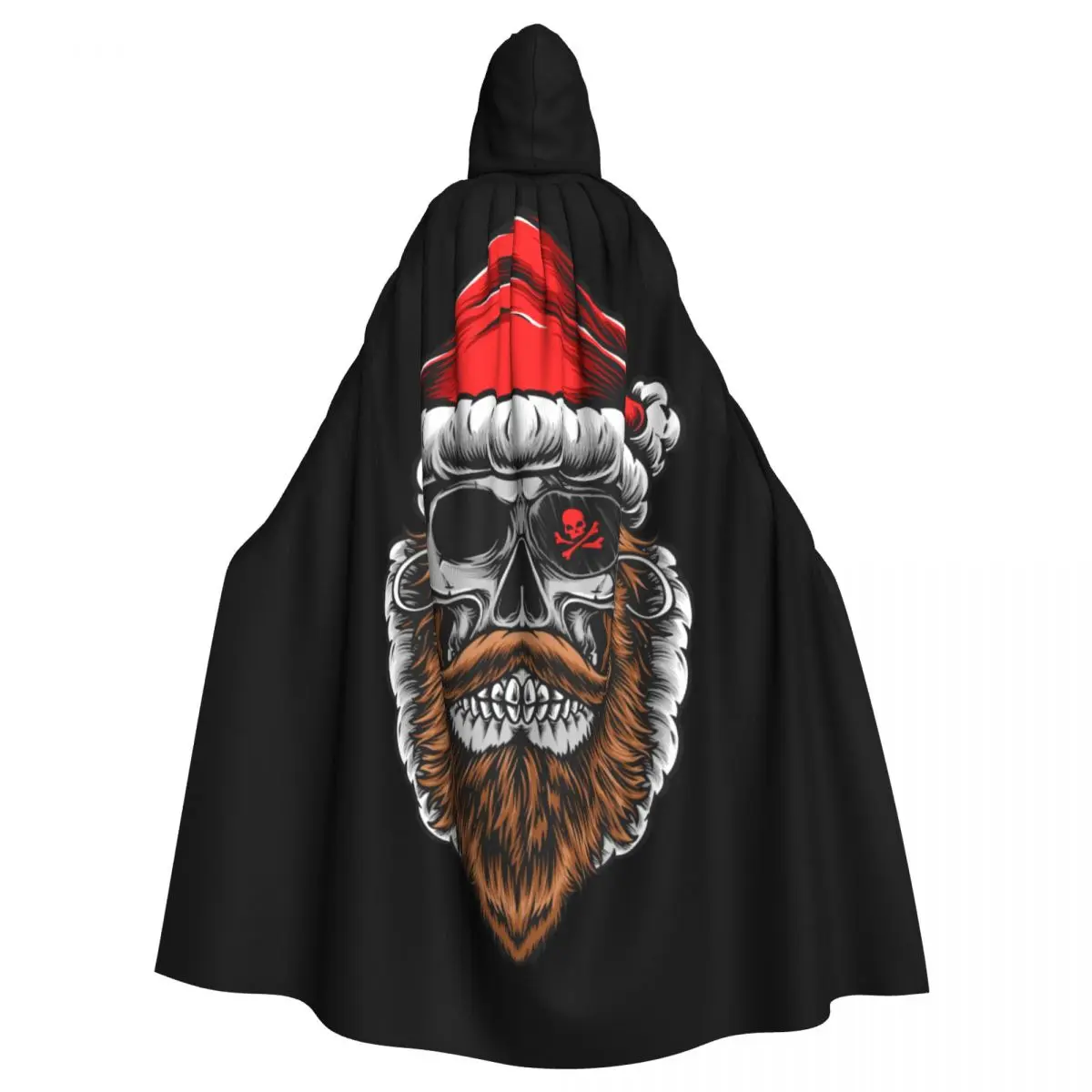 

Hooded Cloak Unisex Cloak with Hood Skull Pirate Santa Claus Cloak Vampire Witch Cape Cosplay Costume