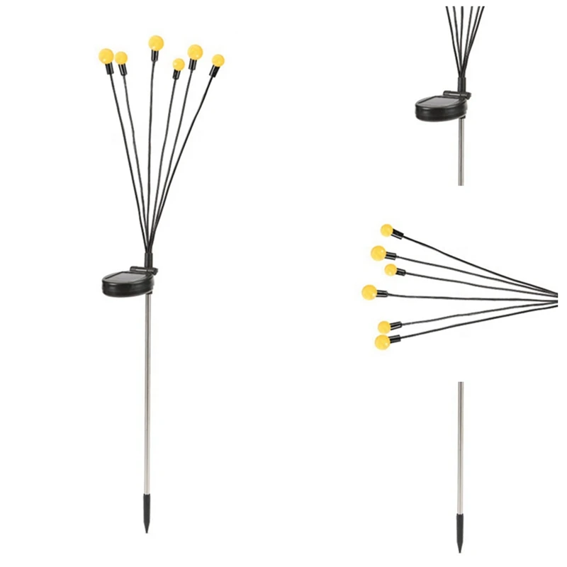 

Solar Garden Lights - 12 LED Firefly Lights , Sway By Wind, Waterproof Solar