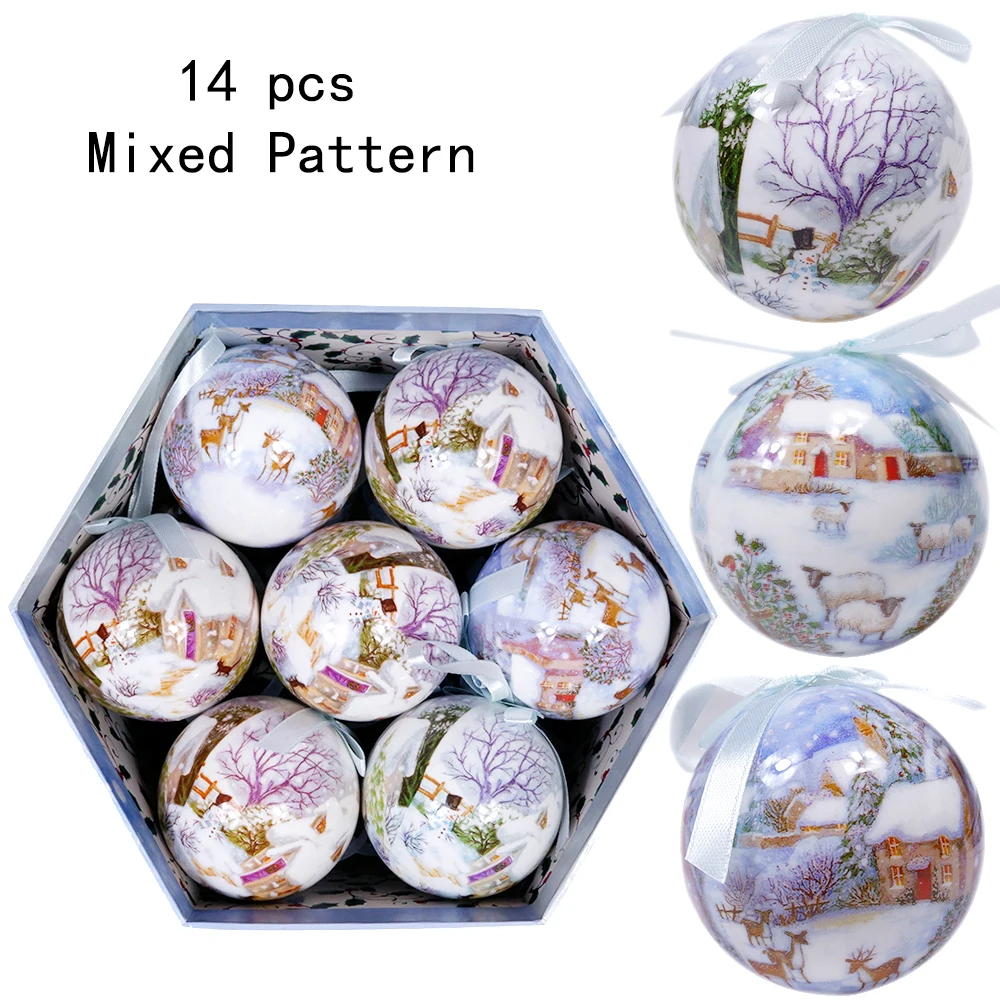 Рождественские шары ABXMAS 8 см