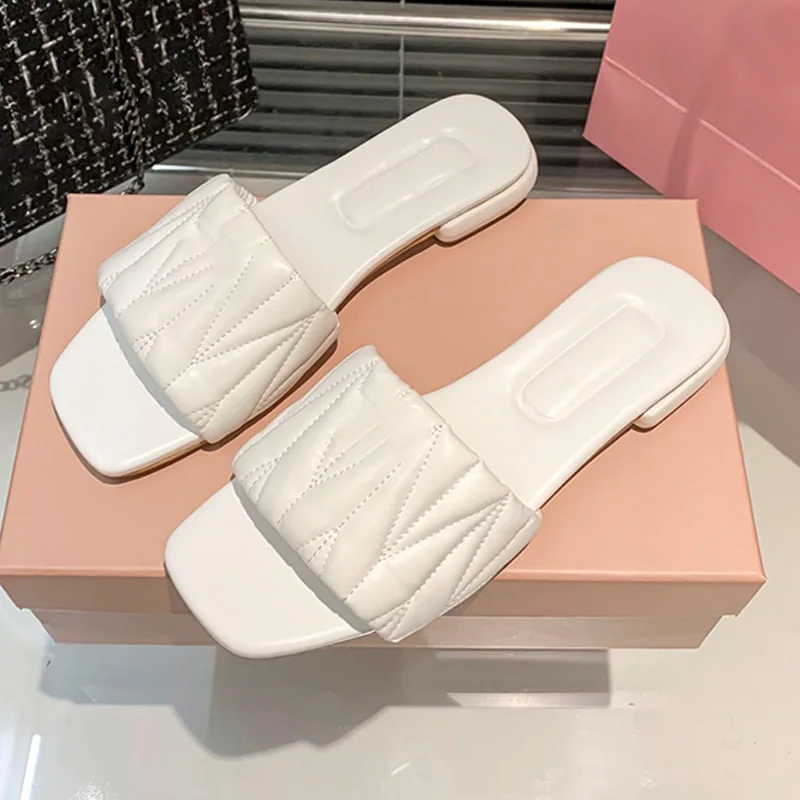 2023 New Fashion Open Toe Sandals Flat Women's Shoes Home Women's Shoes Casual Women's Shoes Beach Shoes Slippers Women's Shoes