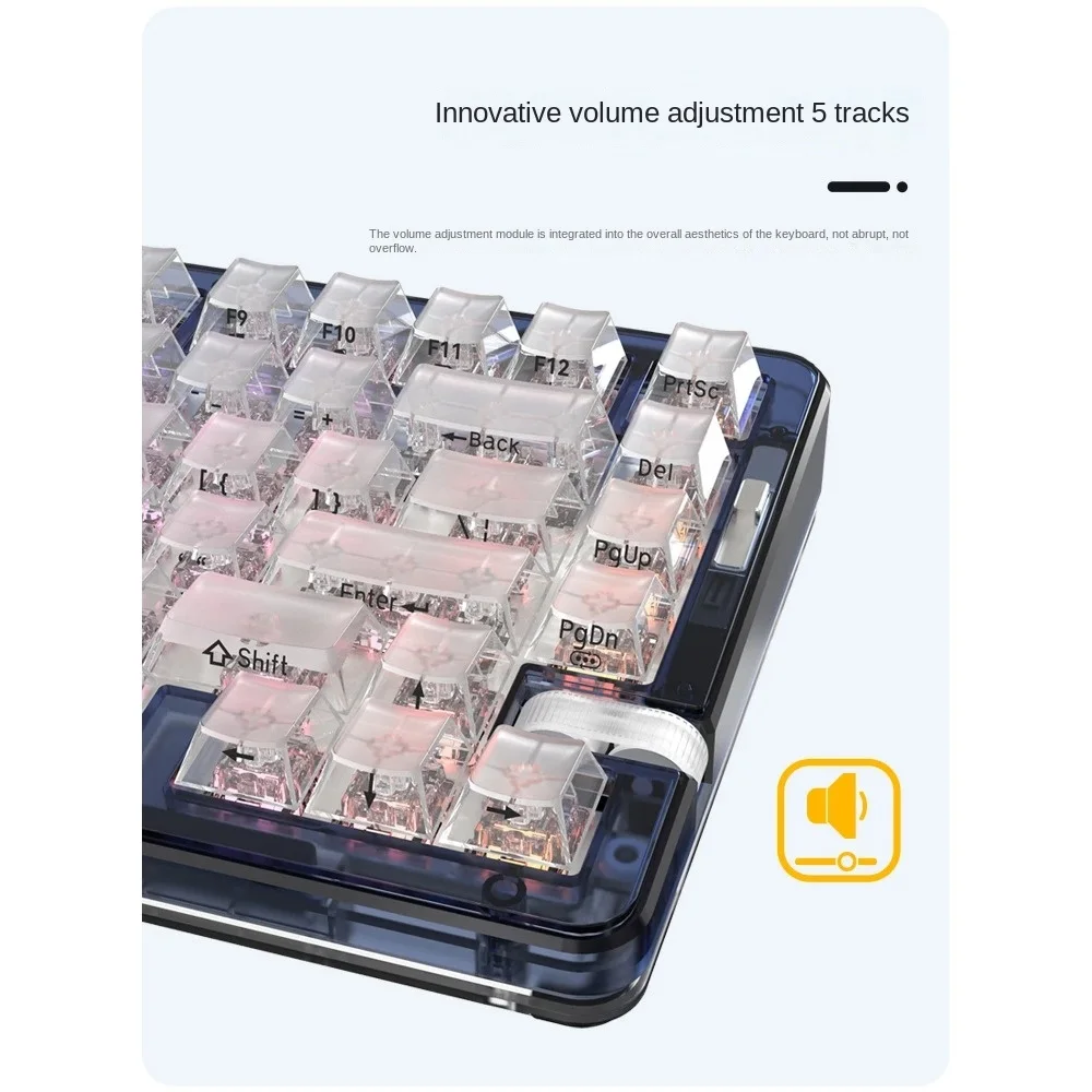 IYX OP75 Четырехсекционная беспроводная механическая клавиатура DIY с магнитной