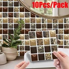 10 шт., водонепроницаемые самоклеящиеся мозаичные наклейки-брызги из ПВХ
