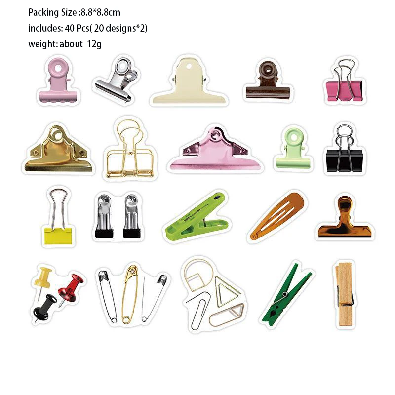 

40 шт./упаковка, декоративные бумажные наклейки