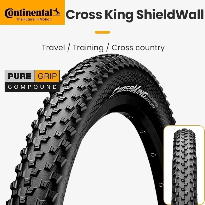 Складные шины для горного велосипеда Continental Cross King 27,5/29x2,0, 180TPI