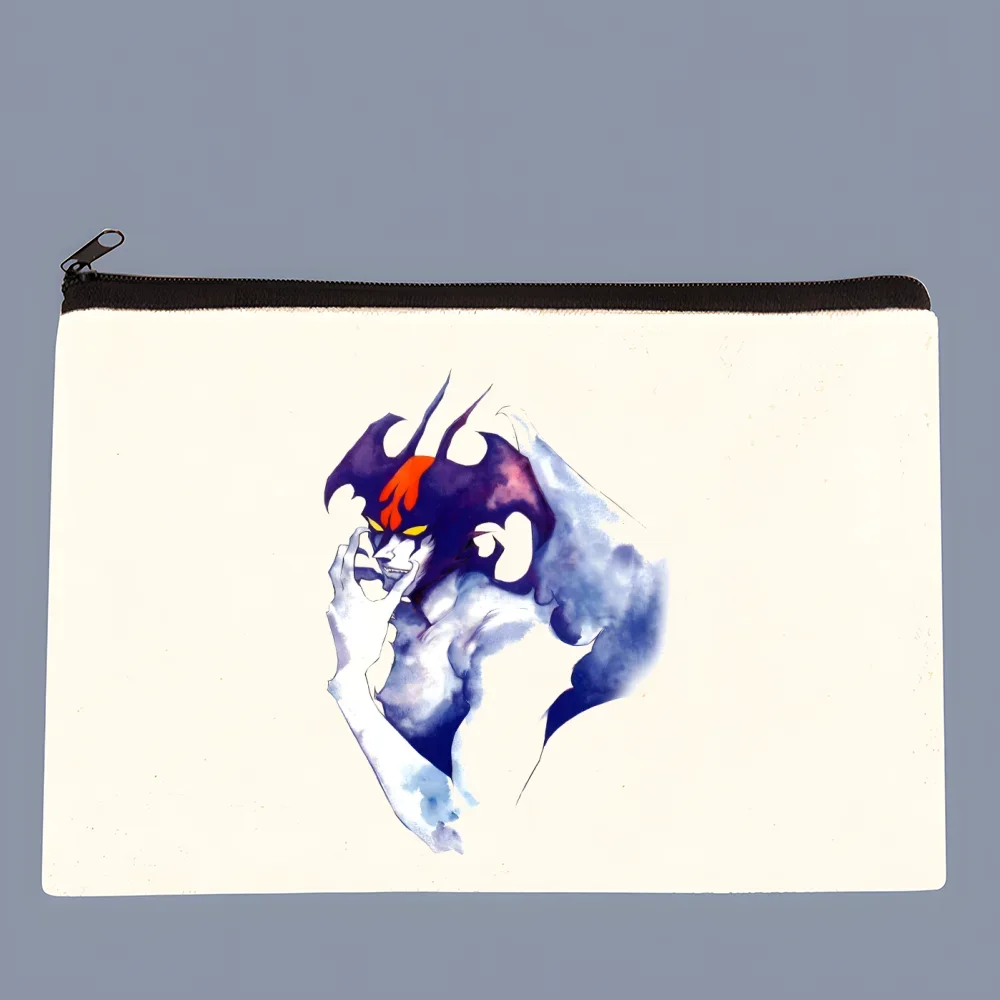 Простой холщовый Кошелек для монет Devilman Debiruman с рисунком аниме дьявола милый