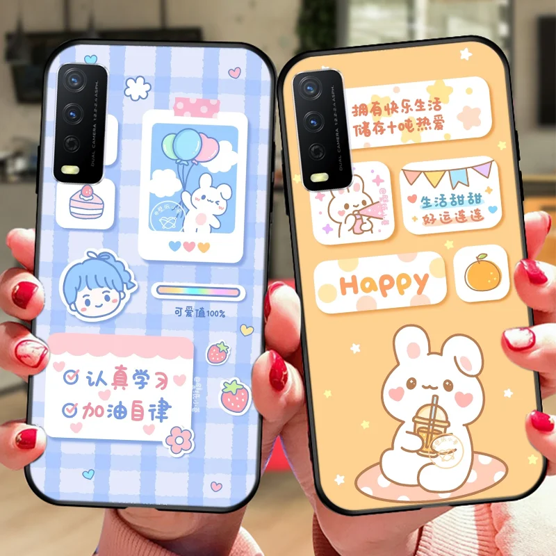 

Cute cartoon snack mix Phone case for Huawei NOVA 8 8se 7 7i 7se 6 5 5i 5t 4 3 2 pro black Silicone luxury case