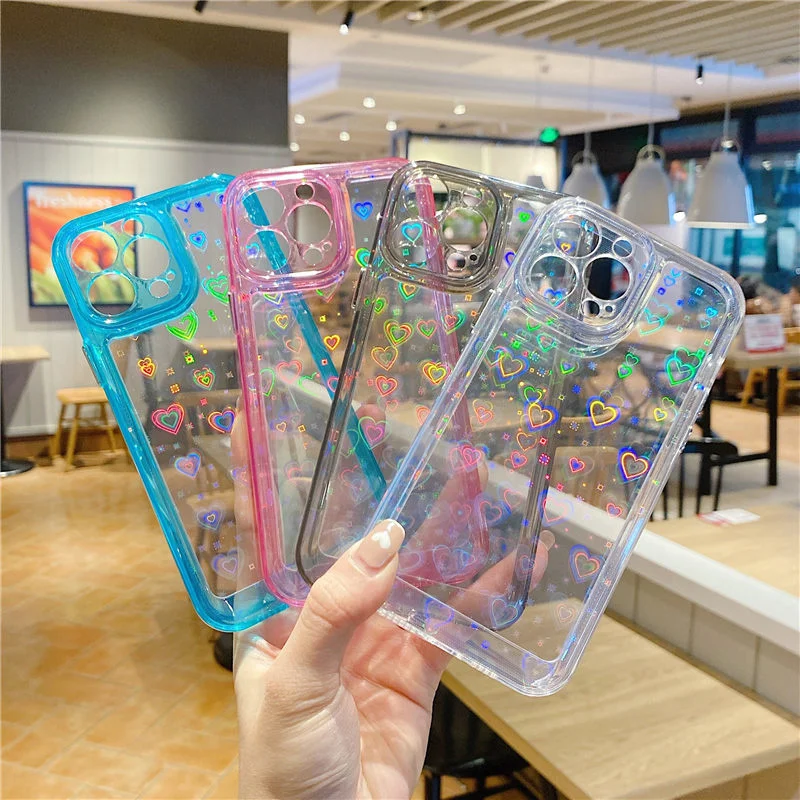 Мигающий акриловый чехол для iPhone совместим с моделями 13 Pro max 12 11 XR x XS 7 8 plus Se |