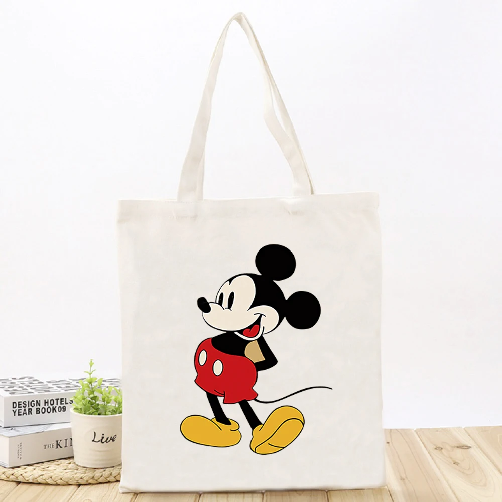  Оригинальные модные повседневные сумки-тоуты Disney с Микки, простые складные женские сумки, тренд 2022 