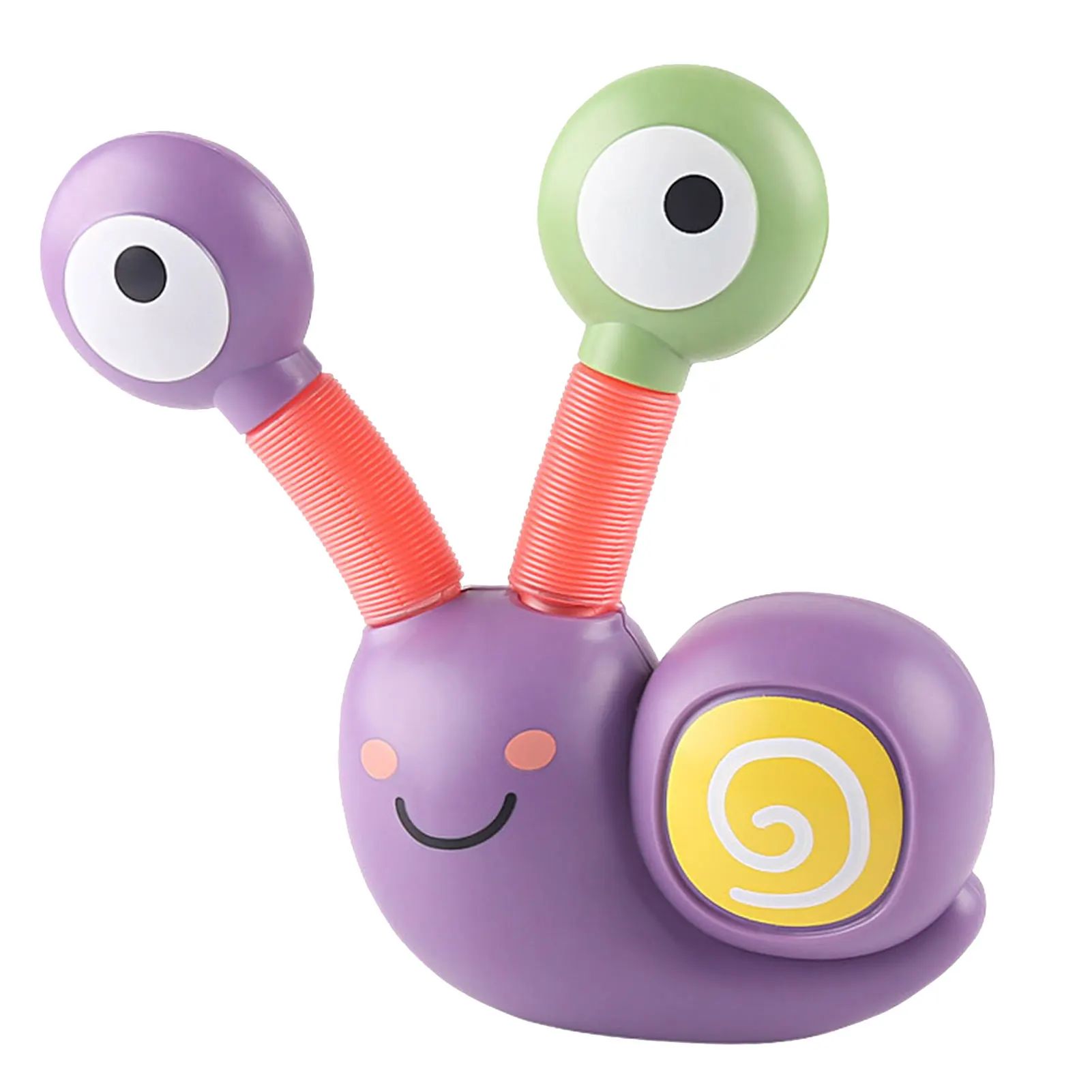 New Tubes Fidgets Toy Sensory Stretch Tubes With Funny Expression Suction Cup LED Light Snails Tubes For Stress And Anxiety