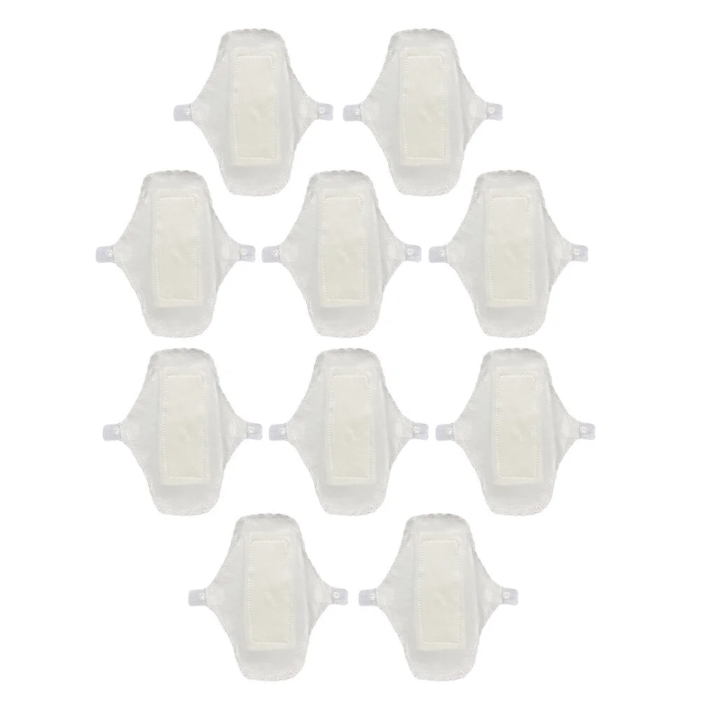 

10 Pcs Cotton Menstrual Sanitary Napkin Women’s Reusable Pad Liner Washable Ladies Briefs Breathable