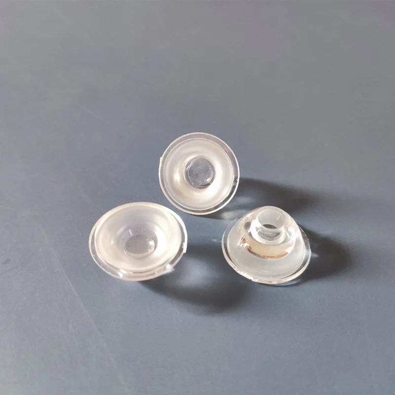   CHIR-20 고품질 광학 렌즈, 20mm 렌즈, 크기 20X10.6mm, 학위 15,25,30,45,60,90,120, 오목면 연삭 표면, PMMA 