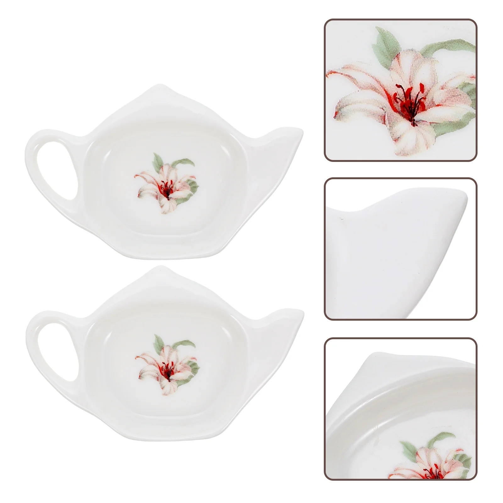 

Tea Bag Holder Dish Rest Ceramic Spoon Plate Saucer Sauce Teabag Porcelain Tray Teaspoon Appetizersoy Bowls Coffee Stand