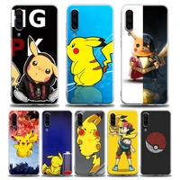 cute pikachu pokemon phone case for xiaomi mi 11 10 lite 10t 9 se 11t note 10 pro poco m3 f3 x3 m4 silicone case cover pikachu