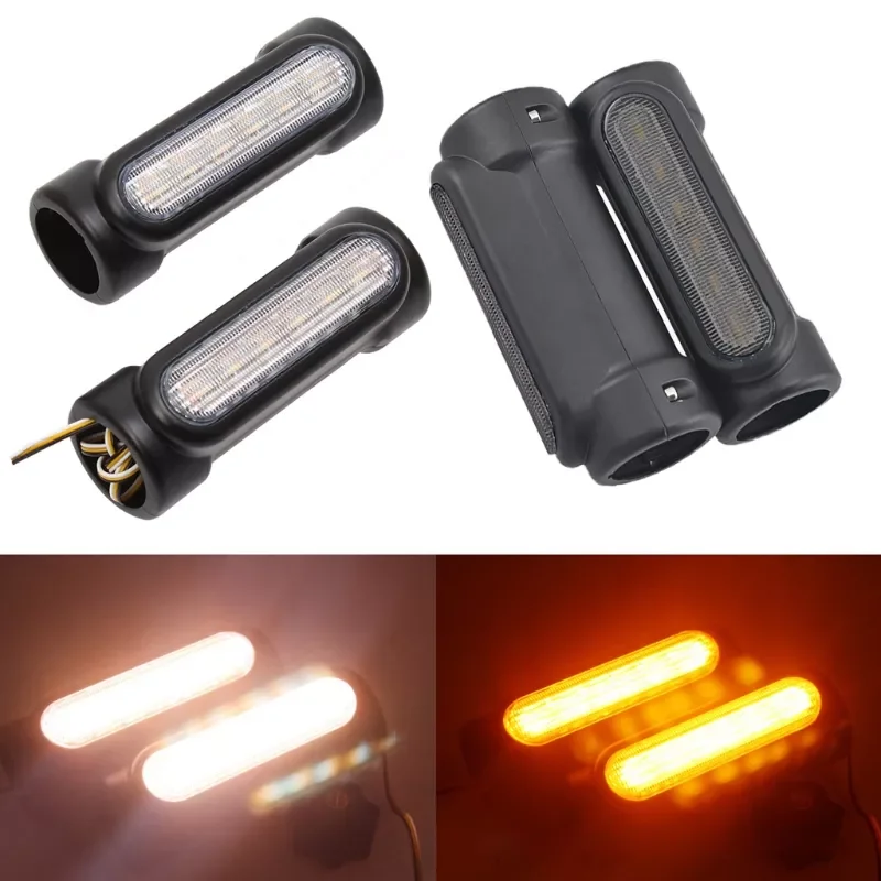 

Motorcycle Metal Highway Crash Bar LED Switchback Light White Amber Turn Signal Clear Smoke Lens Driving Light/Turn Sign