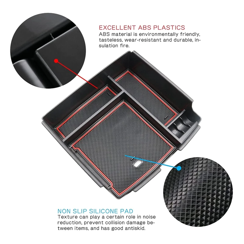 Контейнер для хранения центрального подлокотника консоли Внутренний органайзер